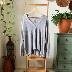 AMERICAN EAGLE Soft & Sexy Plush Low to High Cardigan Size L